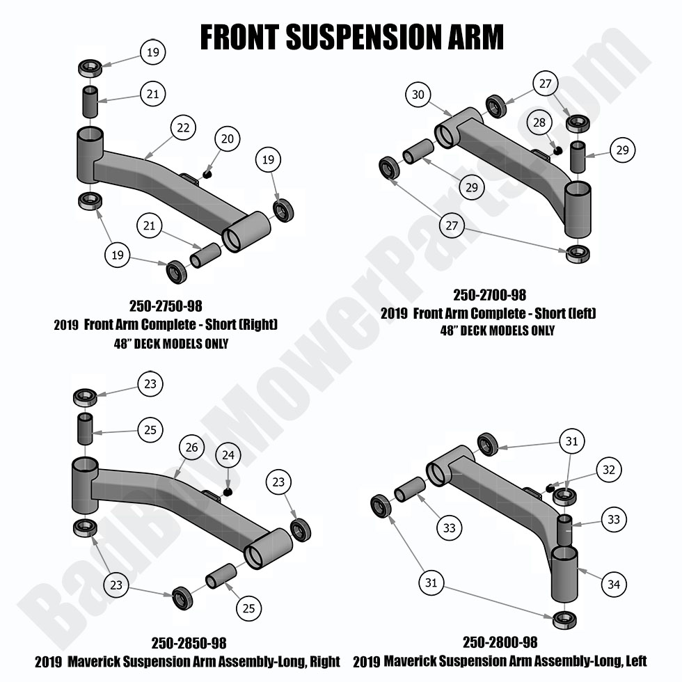 2019 Maverick - Front Suspension Arms